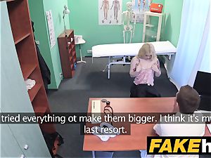 faux hospital Fit blonde bj's pecker