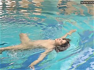 super-hot tattooed Czech wondrous in the pool